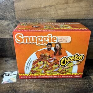 Snuggie Flaming Hot Cheetos Wearable Super Soft Fleece Blanket w/Sleeves 71"x54"